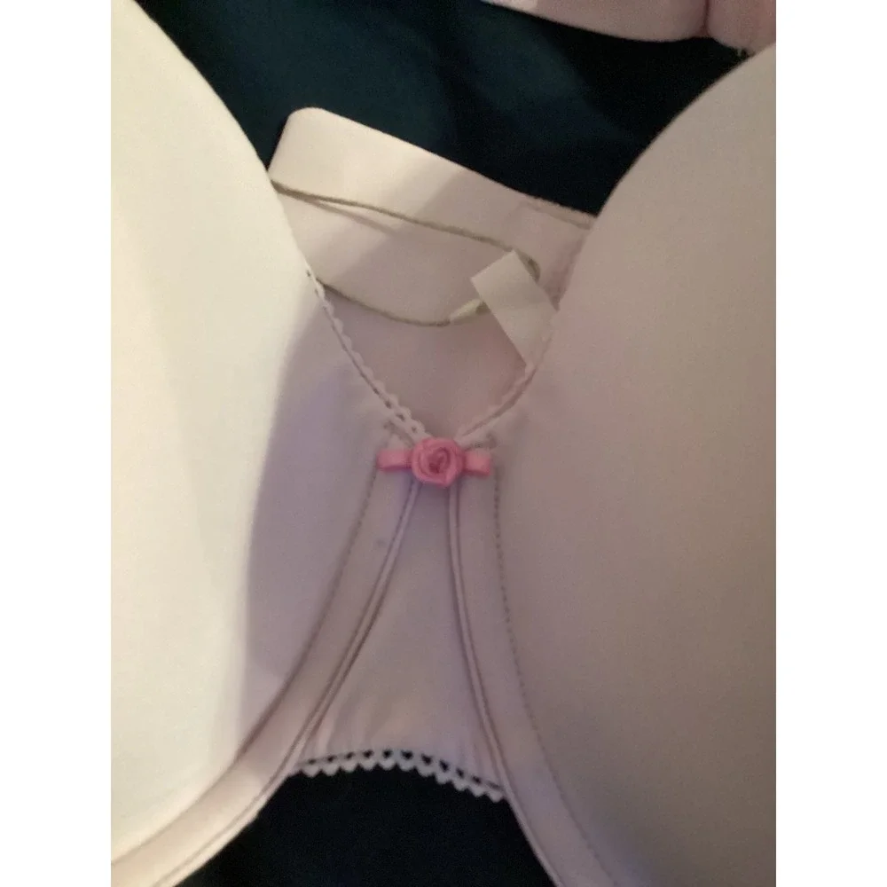 SKIMS Fits Everybody Picot T-Shirt Bra Cherry Blossom Pink 42DDD DM-DEM-8444W